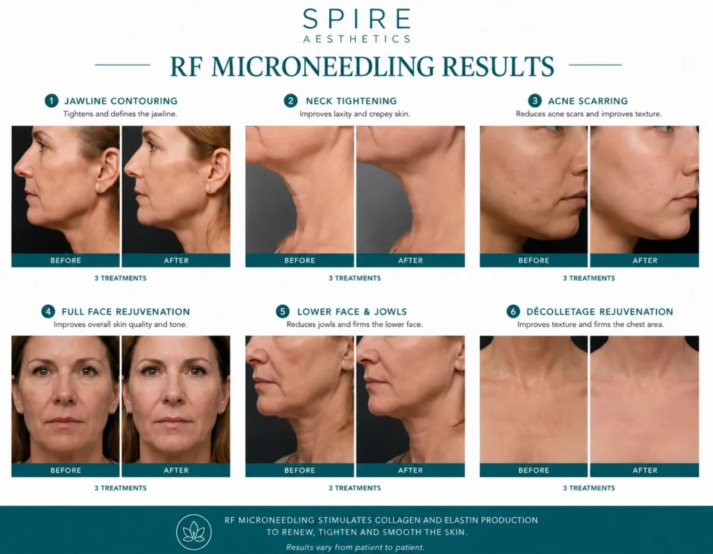 RF Microneedling Skin tightening Middleton Park results